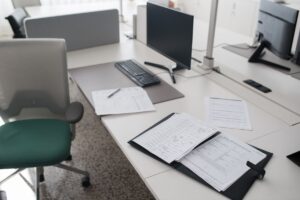 Digitalisierte Unterlagen im Büro