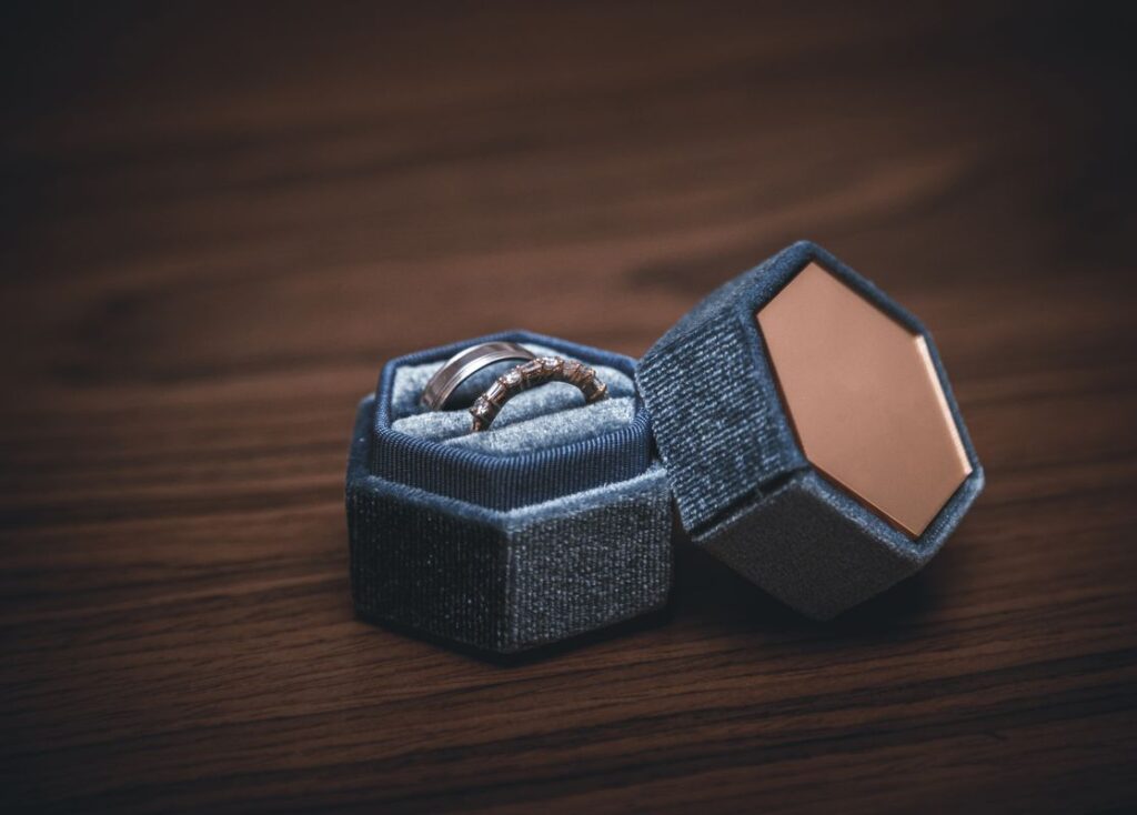 Schmuck in einer Ringbox
